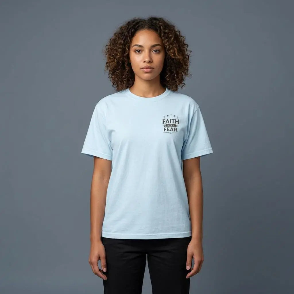 Stronger Than the Storm T-shirt | Faith Over Fear Christian Tee | Christian Women’s Comfort Colors Tee, Jesus Tee, Christian Gift for Wife