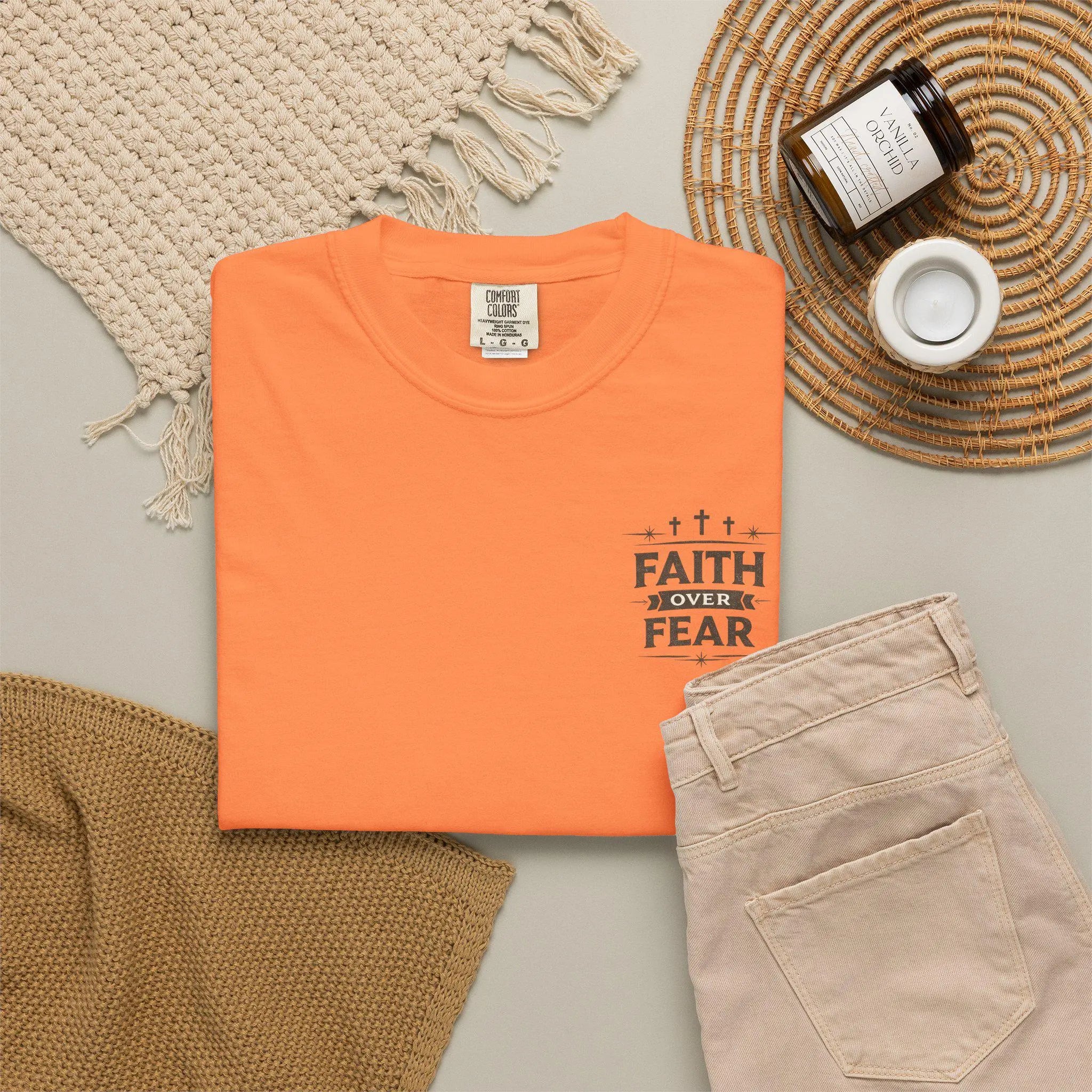 Stronger Than the Storm T-shirt | Faith Over Fear Christian Tee | Christian Women’s Comfort Colors Tee, Jesus Tee, Christian Gift for Wife