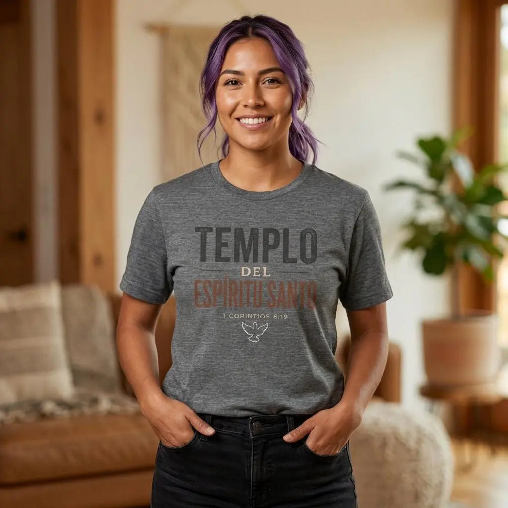 Templo del Espíritu Santo shirt | Spanish Christian Scripture Tee | Spanish Faith Apparel