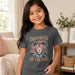 Daughter of the King Lion Floral Youth Tee | Christian Faith Kids Shirt | Christian Kids T-Shirt | Christian Kids Gift