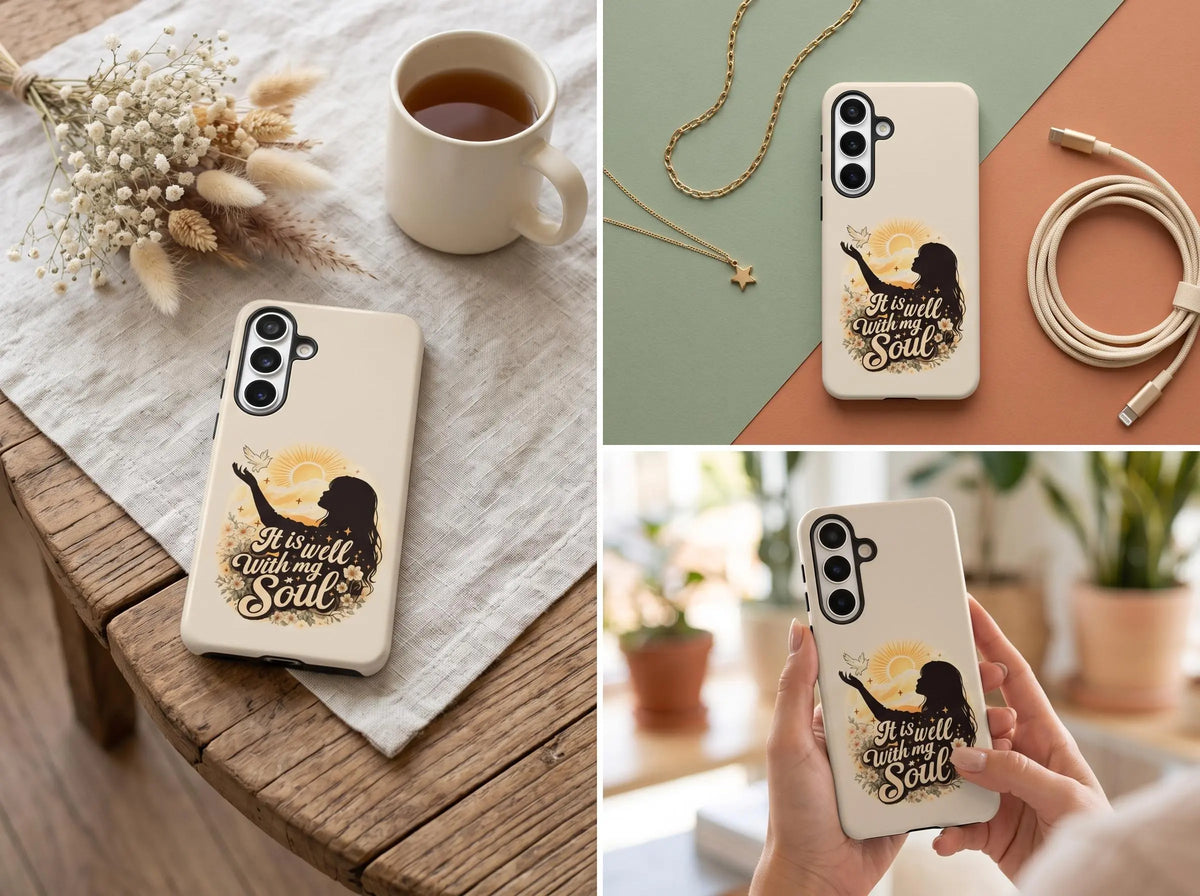 Jesus iPhone 17 Case, Christian Phone Cover, Faith-Based Gift for Women, Protective Religious Case