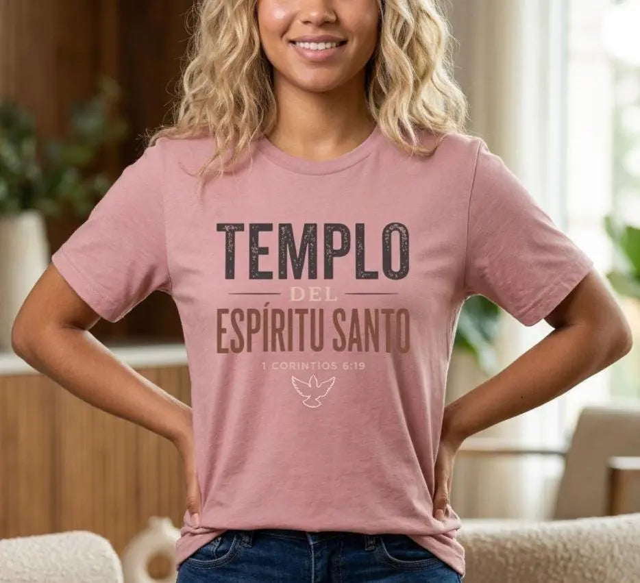 Templo del Espíritu Santo shirt | Spanish Christian Scripture Tee | Spanish Faith Apparel