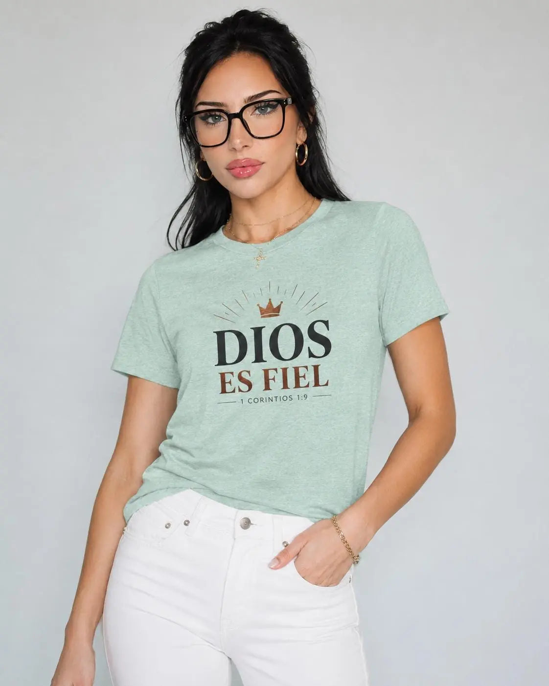 Camiseta Cristiana en Español, Playera Cristiana , Playera de Fe para Mujer, Regalo Cristiano, Camiseta Bíblica, Spanish Christian Apparel