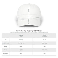 CHOSEN compass logo Cap | Embroidered dad hat, white adjustable