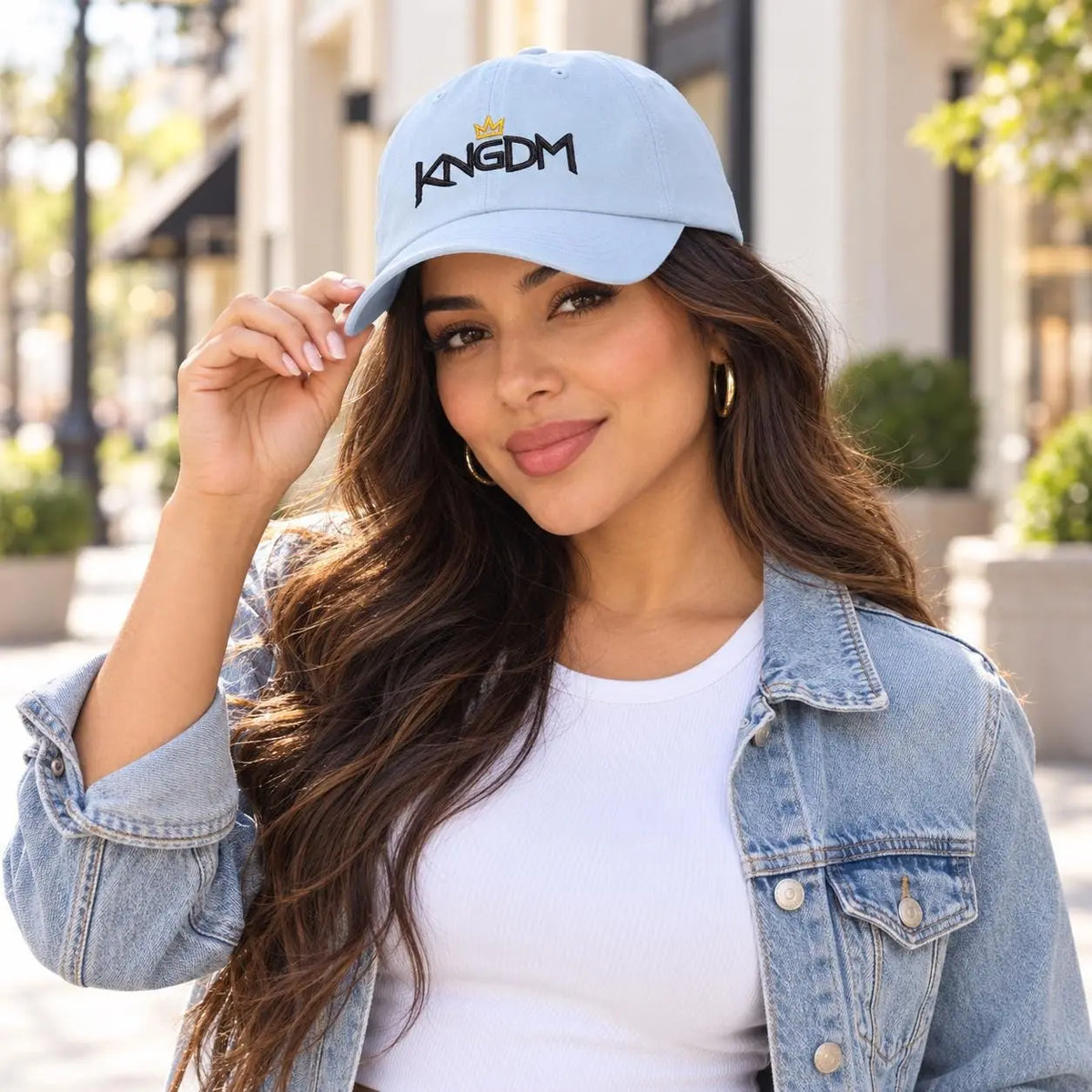 Kingdom Crown Logo Christian Cap | KINGDM Christian Hat | Embroidered Christian Apparel | Kingdom of God Gift for Men and Women