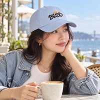 Blessed Christian Hat | BLSD Crown Embroidered Dad Cap | Faith Baseball Cap | Christian Gift for Men and Women | Embroidered Christian Hat