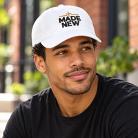 Made New Christian Hat, Embroidered Cross Dad Cap, Christian Baseball Cap, Faith Gift for Men and Women, Christian faith hat
