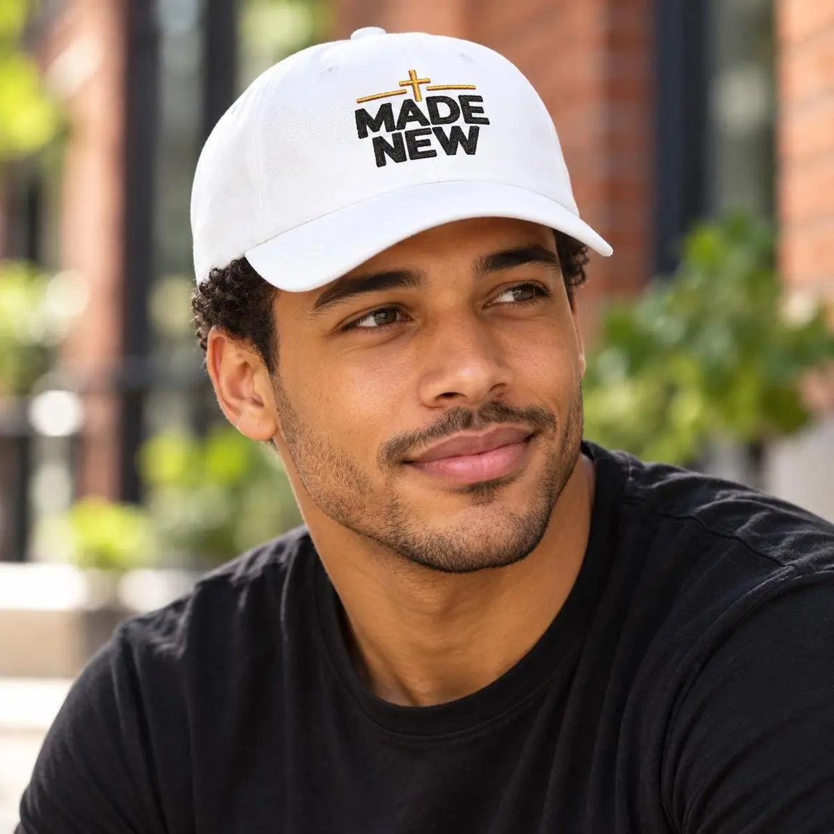 Made New Christian Hat, Embroidered Cross Dad Cap, Christian Baseball Cap, Faith Gift for Men and Women, Christian faith hat