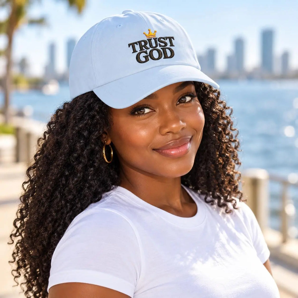 Trust God Christian Hat, Embroidered Christian Baseball Cap, Faith Dad Hat, Christian Gift for Men and Women
