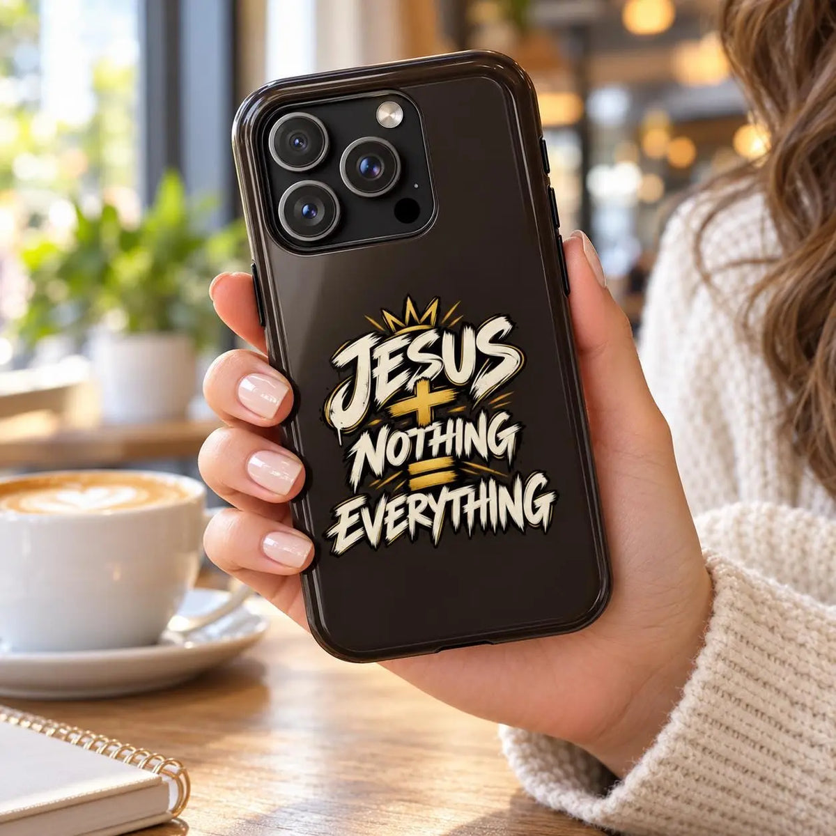 Jesus Plus Nothing Equals Everything Christian Phone Case for iPhone and Samsung Galaxy