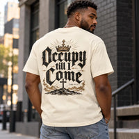 Occupy Till I Come Christian Shirt, Luke 19:13 Bible Verse Tee, Lion of Judah Comfort Colors T-Shirt, Christian Gift for Men