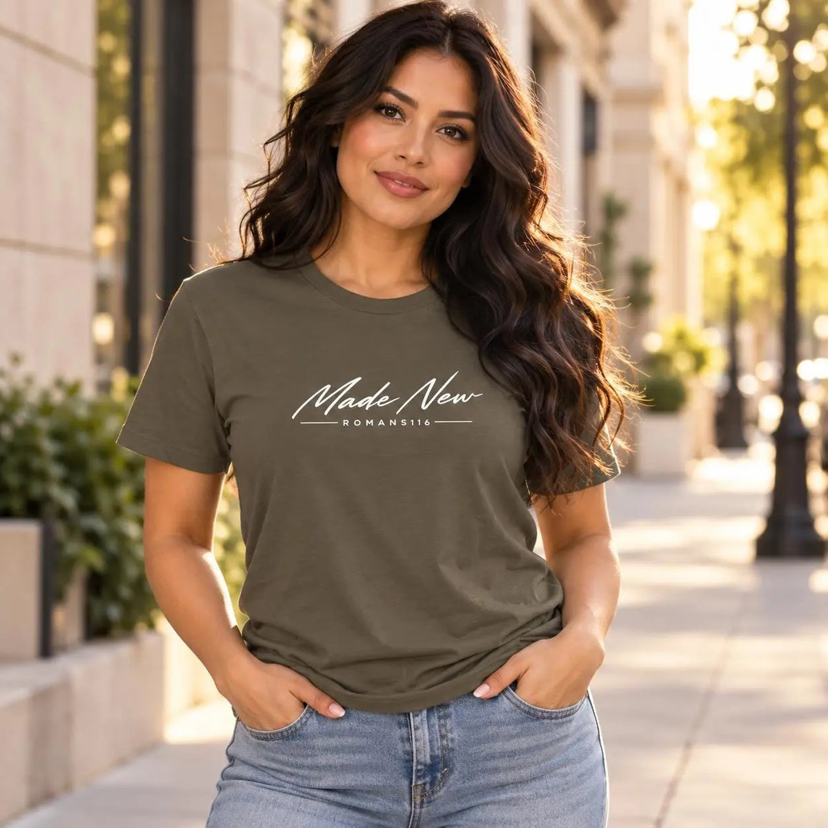 Made New Christian Shirt, Women's Bible Verse Tee, Cute Church Top, Trendy Faith Tee, Christian Gift for Her
