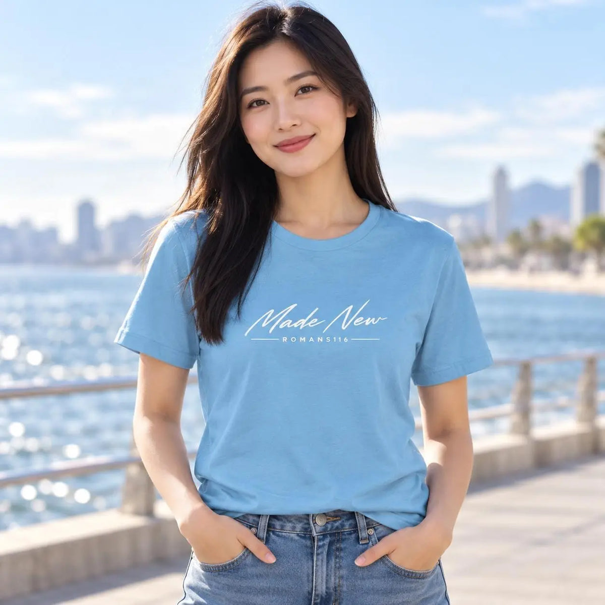 Made New Christian Shirt, Women's Bible Verse Tee, Cute Church Top, Trendy Faith Tee, Christian Gift for Her
