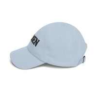 CHOSEN compass logo Cap | Embroidered dad hat, white adjustable