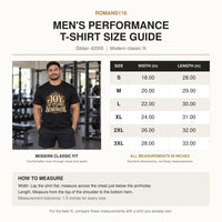 The Joy of the Lord Is My Strength Shirt, Men's Christian Performance Gym Tee, Christian Scripture Apparel, Christian Gym Apparel