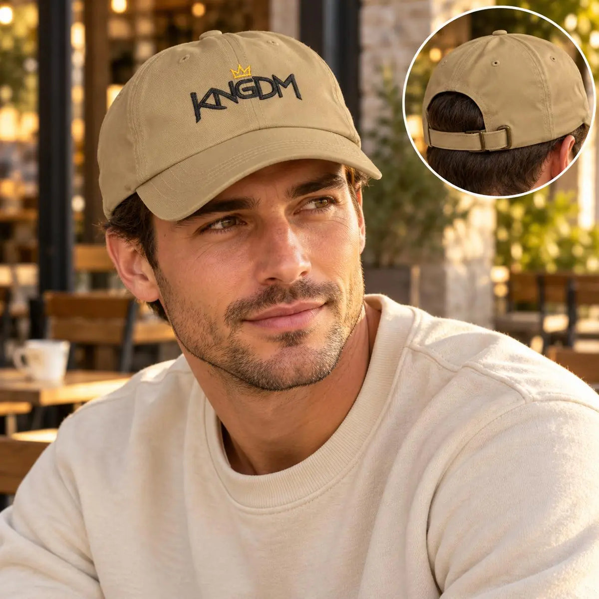 Kingdom Crown Logo Christian Cap | KINGDM Christian Hat | Embroidered Christian Apparel | Kingdom of God Gift for Men and Women