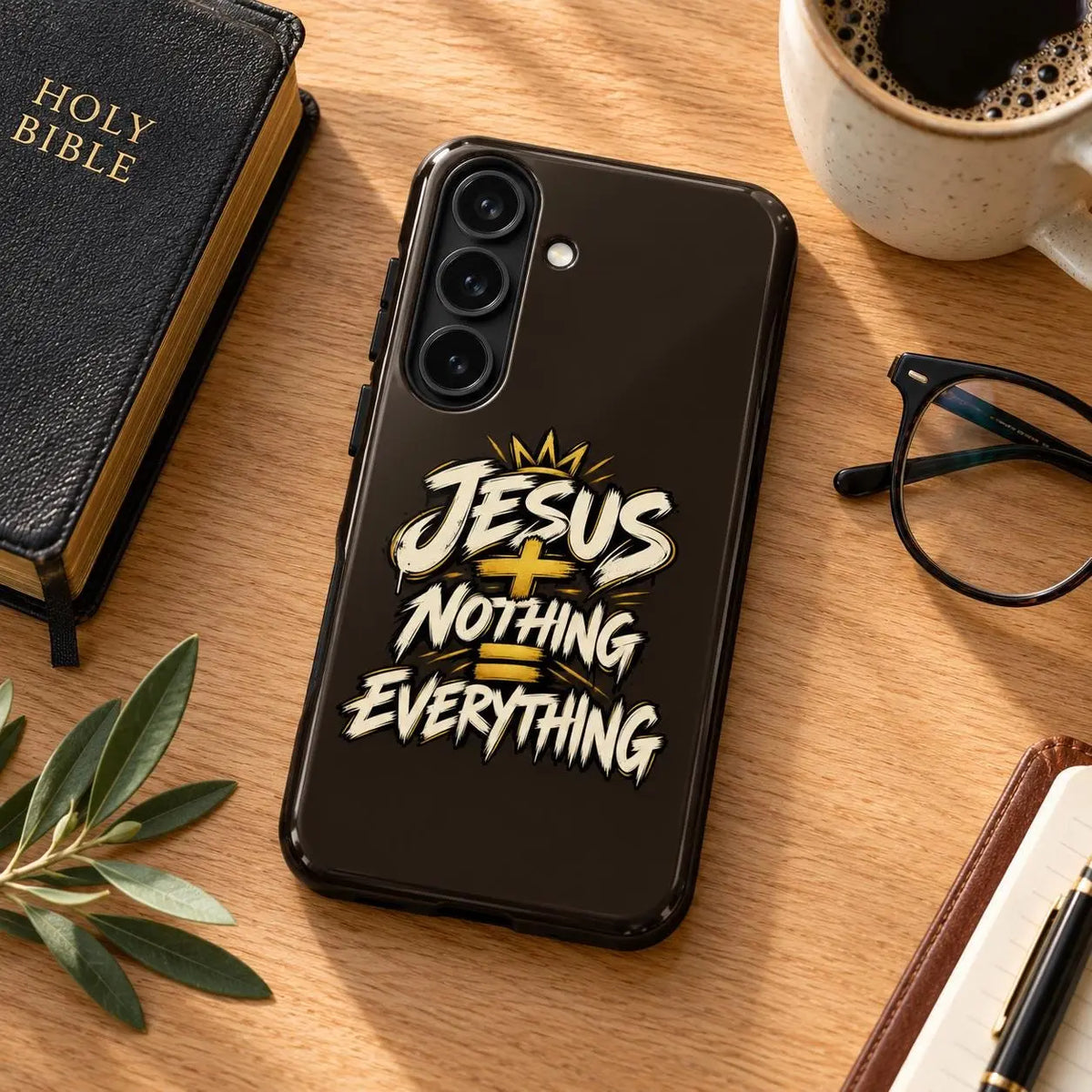 Jesus Plus Nothing Equals Everything Christian Phone Case for iPhone and Samsung Galaxy