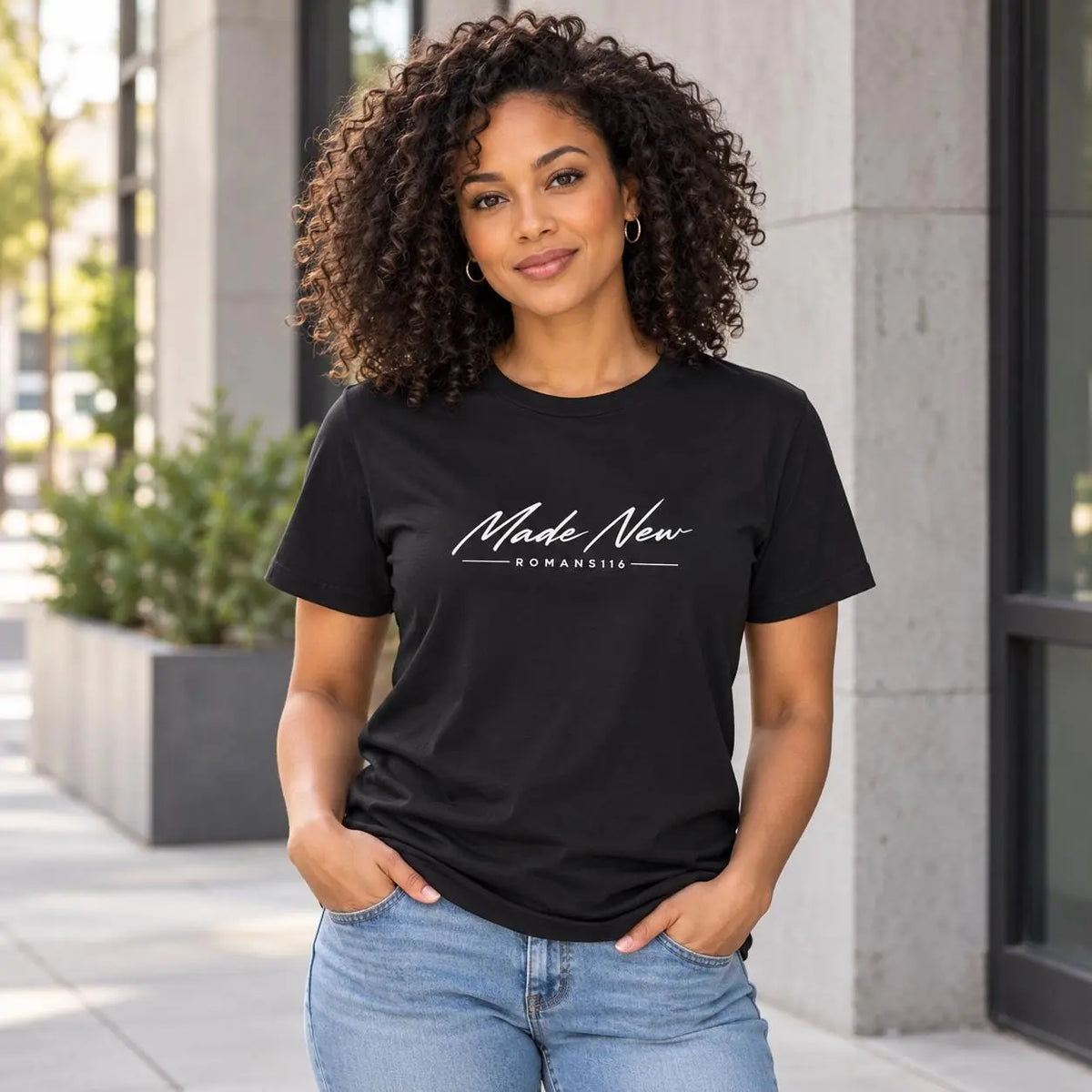 Made New Christian Shirt, Women's Bible Verse Tee, Cute Church Top, Trendy Faith Tee, Christian Gift for Her
