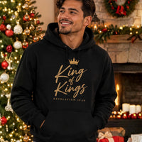 King of Kings Christian Hoodie, Jesus Faith Apparel, Religious Gift for Men & Women, Christmas Gift for Youth Pastor