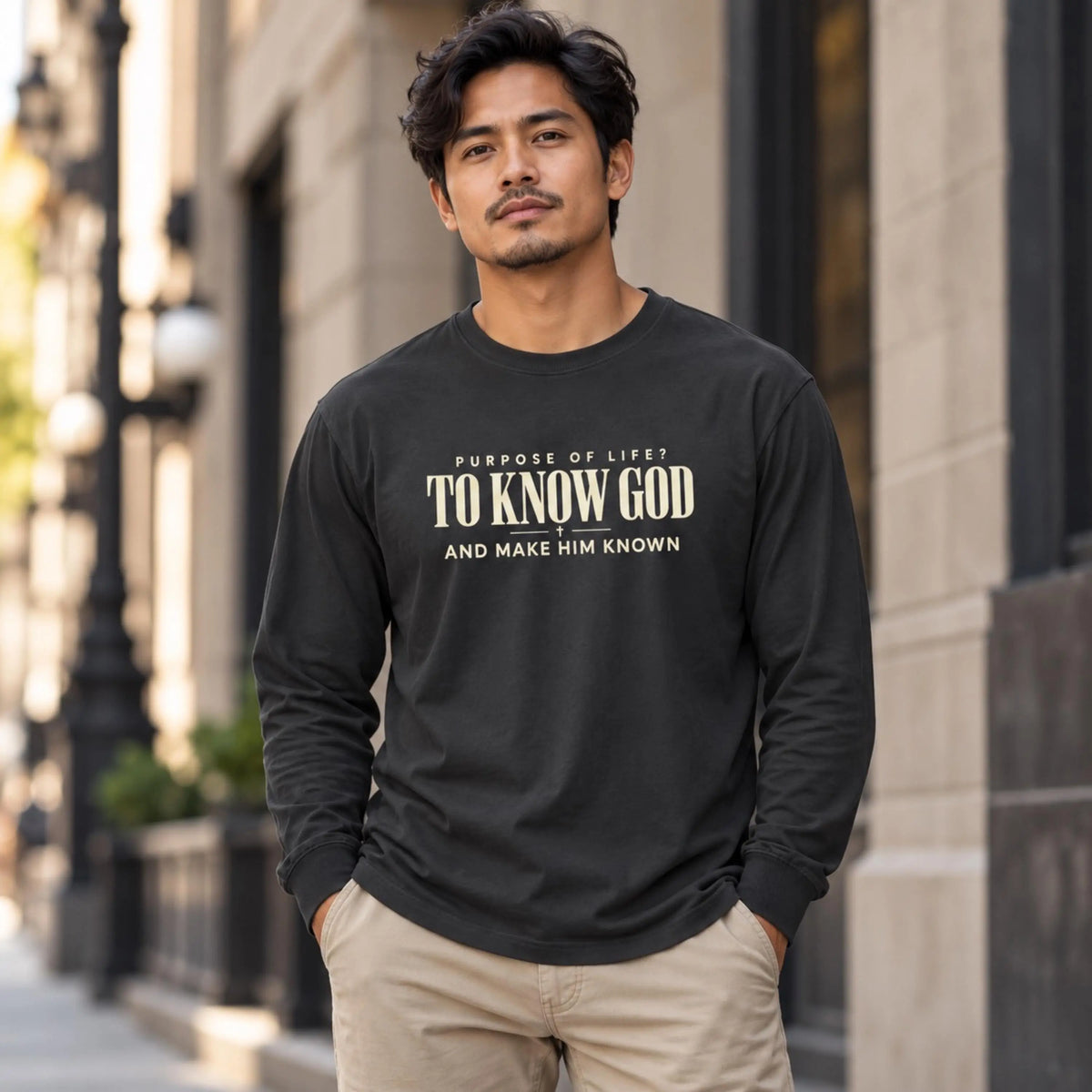 Christian Long Sleeve Shirt, Comfort Colors Christian Tee, Men’s Faith Tee, Gift for Youth Pastor, Jesus Apparel, Trendy Christian Shirt
