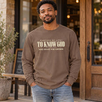 Christian Long Sleeve Shirt, Comfort Colors Christian Tee, Men’s Faith Tee, Gift for Youth Pastor, Jesus Apparel, Trendy Christian Shirt