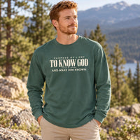 Christian Long Sleeve Shirt, Comfort Colors Christian Tee, Men’s Faith Tee, Gift for Youth Pastor, Jesus Apparel, Trendy Christian Shirt