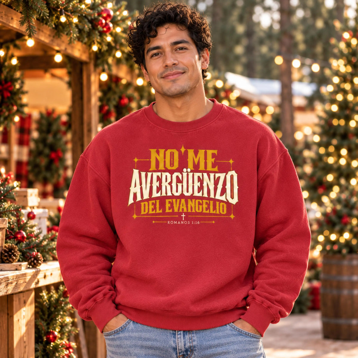 Spanish Christian Faith Sweatshirt, No Me Averguenzo Del Evangelio,