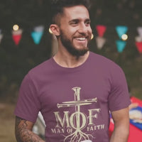 Man of Faith T-Shirt, Rooted in Christ Faith tee, Christian Comfort Colors Men’s Tee, Faith Apparel, Gift for Christian Man, Bible Verse tee