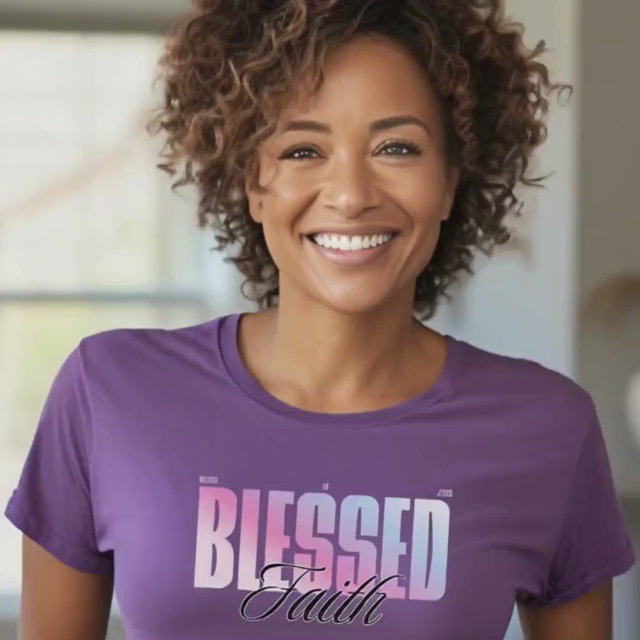 Blessed Short Sleeve Tee - Faith Inspired, Trendy christian apparel,  Gift for christian, Church top, worship leader gift, Jesus tee
