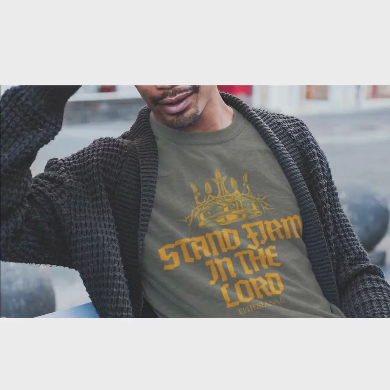 Stand Firm in the Lord Shirt – Christian Men’s Comfort Colors Tee – Bible Verse T Shirt – Faith Based Graphic Top – Religious Gift for Him