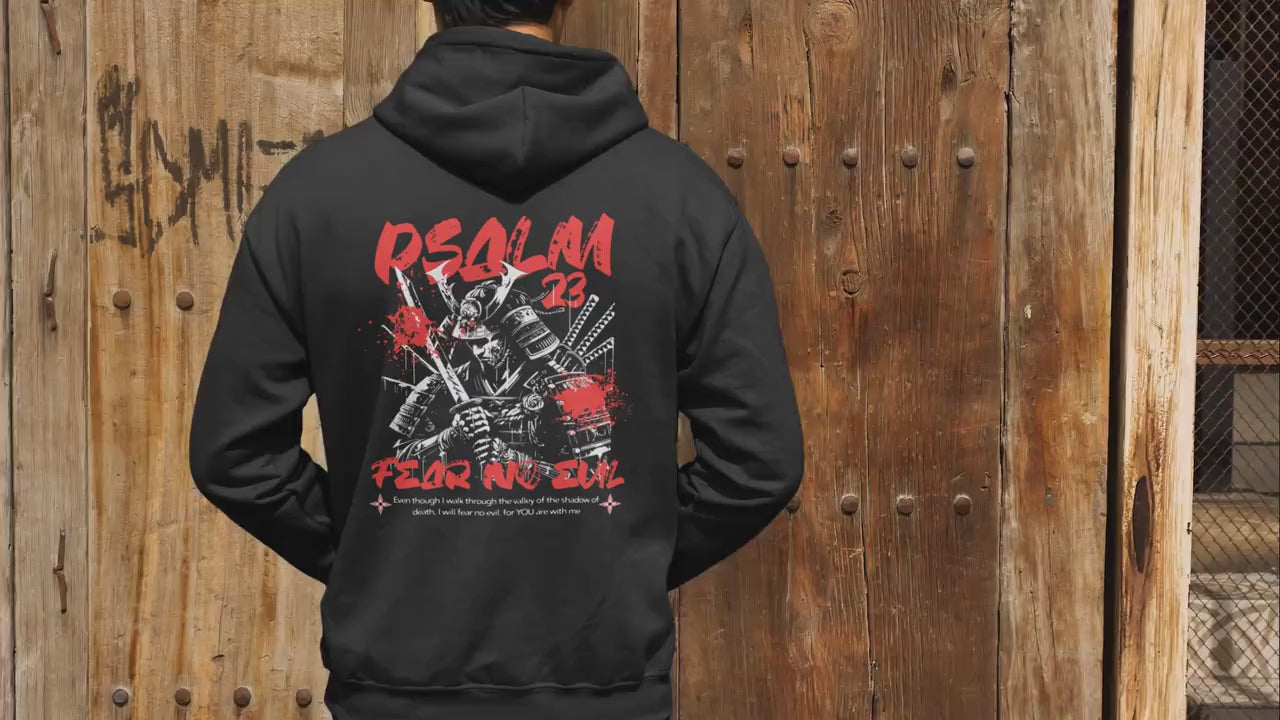Christian Samurai Mens Hoodie, Mens Heavy Blend Sweatshirt, Religious Samurai Jacket, Christian Clothing, Samurai Gift