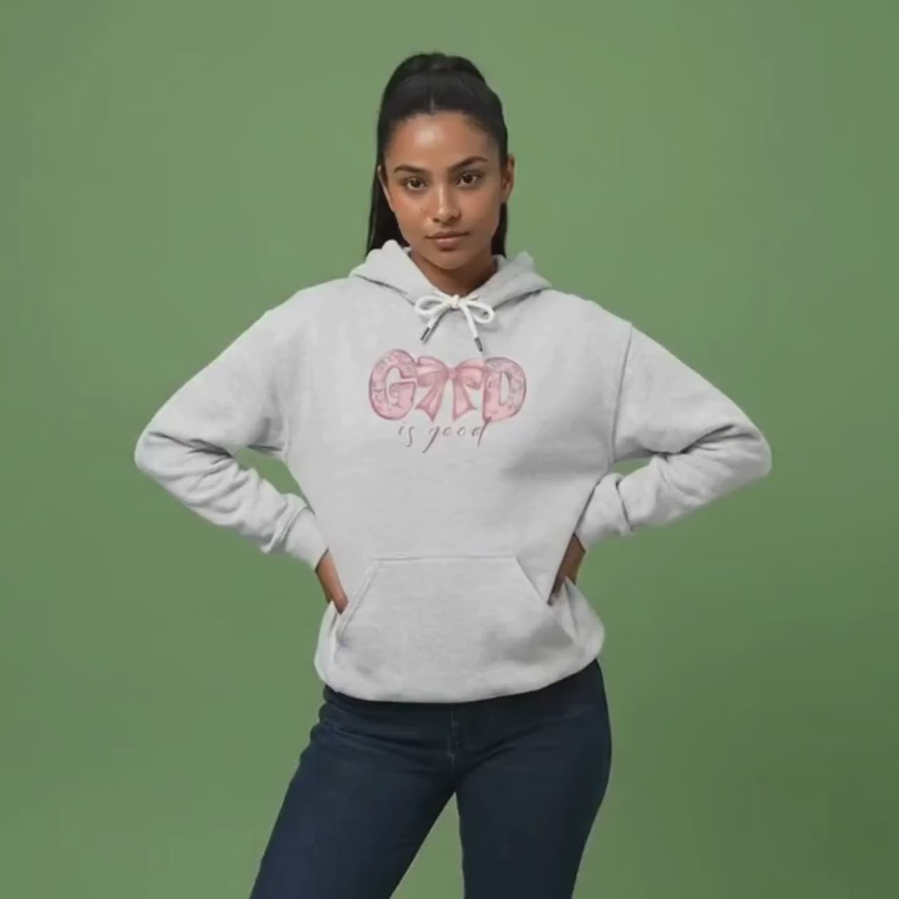 Pink Bow Hoodie