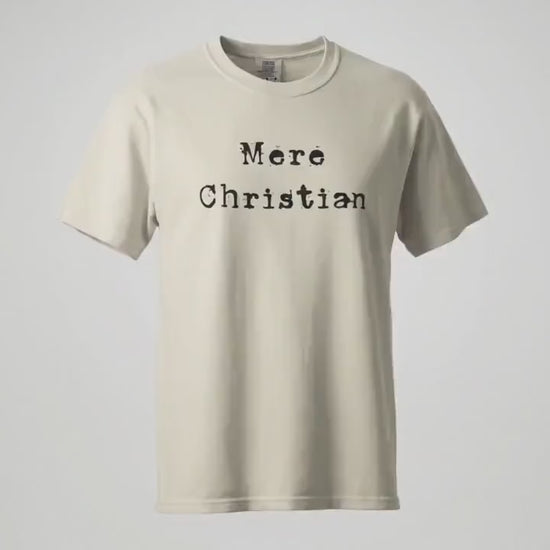 Mens Christian Shirt | Mere Christian T-shirt | Christian Faith Apparel for Men | Gift For Christian Dad | Gift For Pastor
