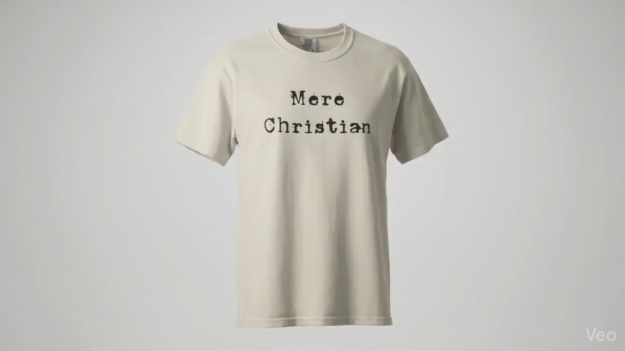 Mens Christian Shirt | Mere Christian T-shirt | Christian Faith Apparel for Men | Gift For Christian Dad | Gift For Pastor