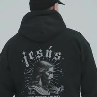Spanish Jesus Hoodie, Spanish Religious Apparel, Juan 16:33, Jesus Es Amor, Spanish Christian Apparel