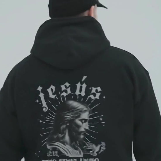 Spanish Jesus Hoodie, Spanish Religious Apparel, Juan 16:33, Jesus Es Amor, Spanish Christian Apparel