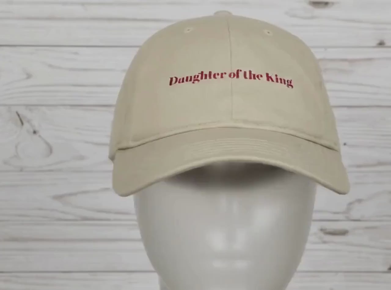 Daughter of the King Embroidered Cap