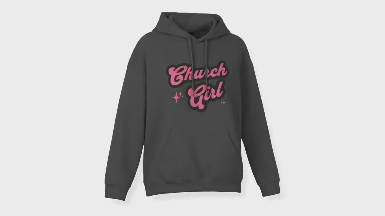 Church Girl Hoodie – Christian Faith Hoodie for Women, Cute Church Sweatshirt, Christian Apparel, Faith Based Hoodie, Religious Gift for Her