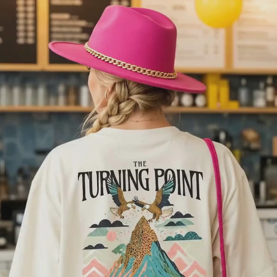 Women’s Christian Comfort Colors Tee – “Turning Point” Luke 19 – Faith Based Shirt -  Bible Verse Gift - Trendy Christian Apparel