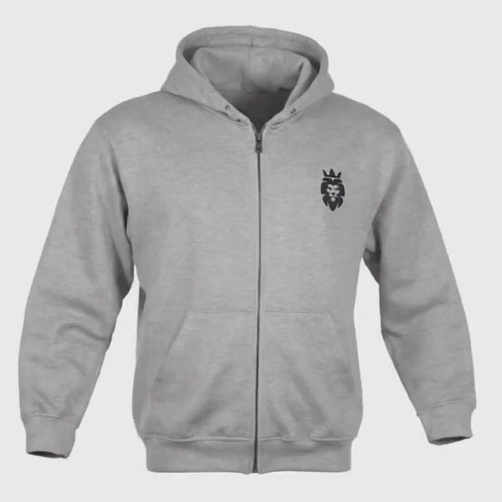 Mens Christian Zip Hoodie, Lion of Judah Faith Apparel, Hoodie for Spiritual Comfort,
