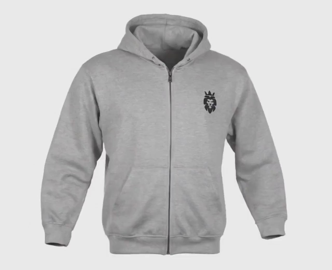 Mens Christian Zip Hoodie, Lion of Judah Faith Apparel, Hoodie for Spiritual Comfort,