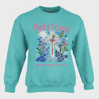 Christian Sweatshirt For Women| Bible Verse Crewneck | Comfort Colors Faith Sweatshirt | Christian Gift for Women