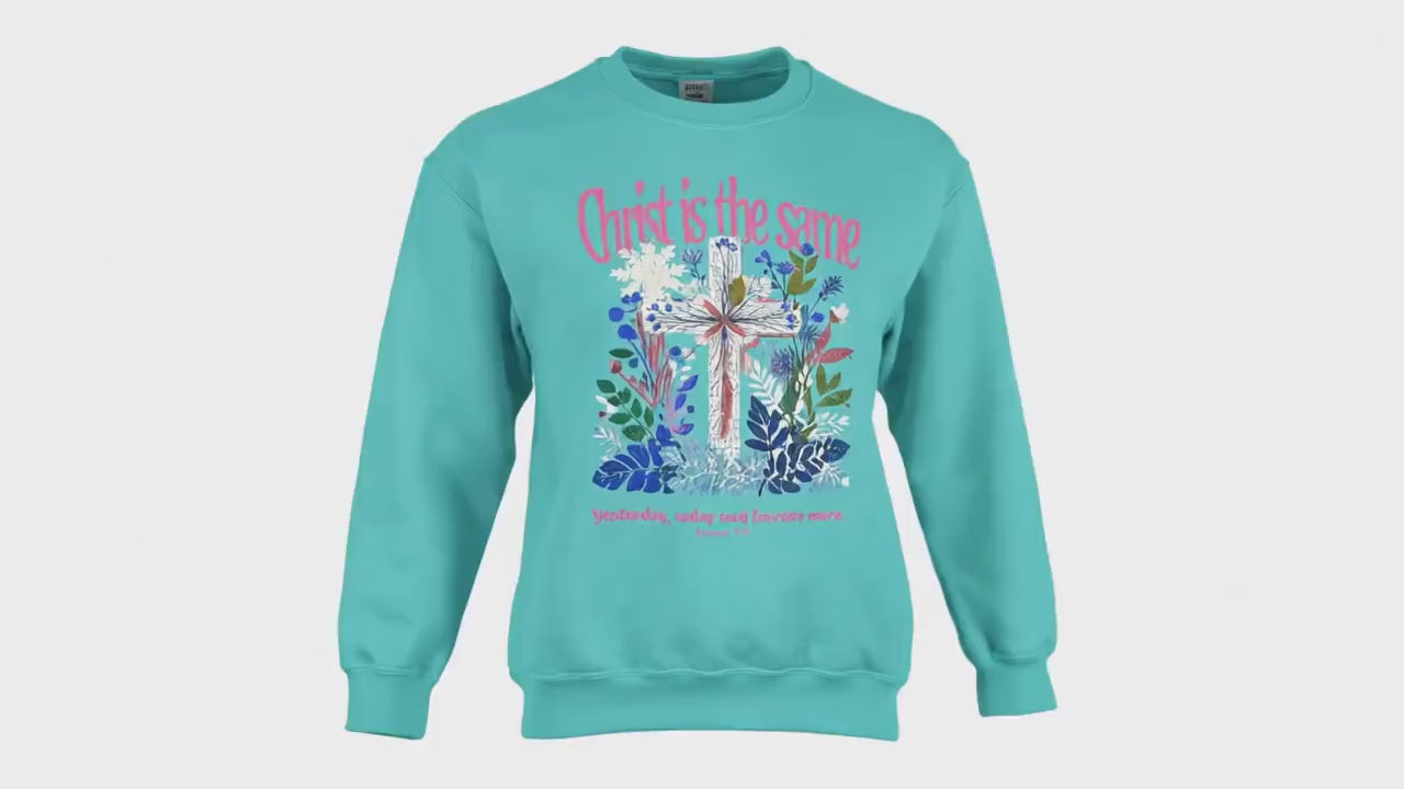 Christian Sweatshirt For Women| Bible Verse Crewneck | Comfort Colors Faith Sweatshirt | Christian Gift for Women