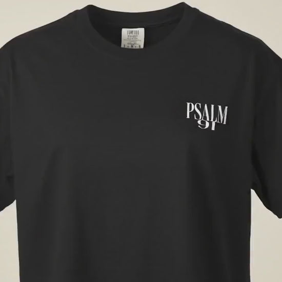 Psalm 91 Guardian Angel Shirt | Christian Graphic Tee | Faith Based Streetwear | Mench Christian Tee | Spiritual Warfare Christian Apparel
